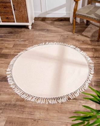 Vintage Bohemian Chic Round Floor Rug