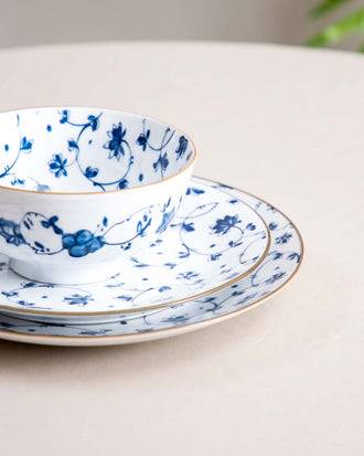 Orchid Blue & White Quarter Plate