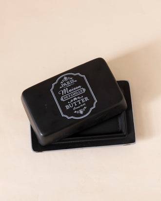 'Paris Maison De Famille' Butter Dish - Black