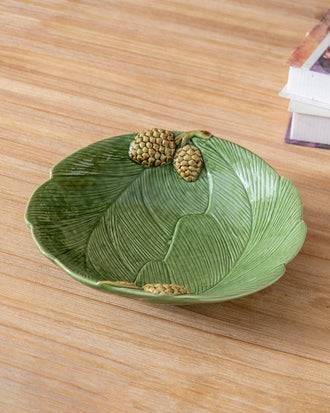 Pinecone Leaf Ceramic Decorative Bowl