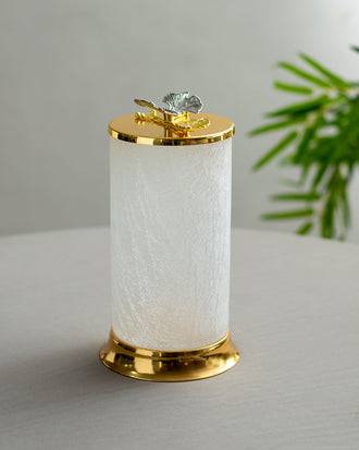 'Butterfly Motif' Fracturing Glass Container