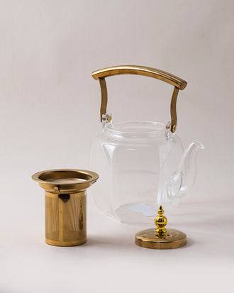 Transparent Glass Teapot With Filter