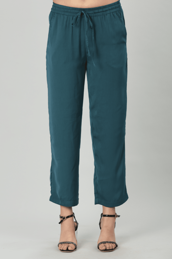 Solid Teal Blue Palazzo