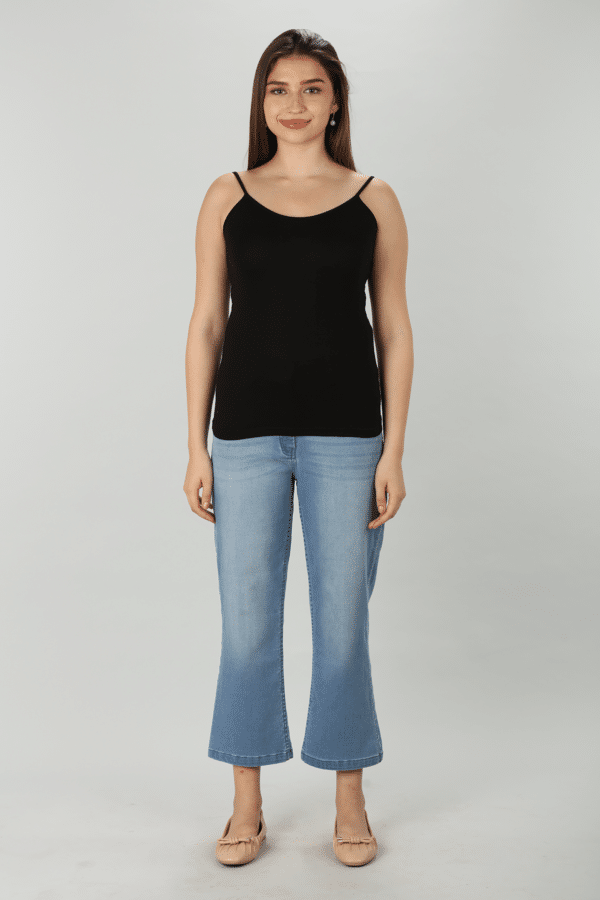 Black Solid Camisoles