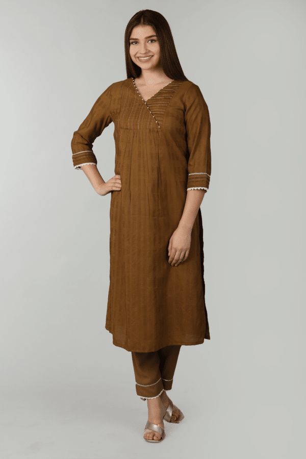 Jacquard Pintuck Kurti