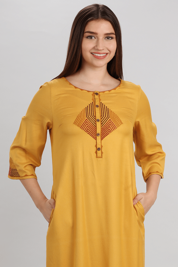 Sunlit Embroidered Kurti