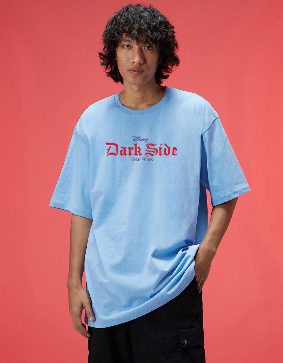 Star Wars Dark Side Dutch Canal Oversized Back Graphic Printed T-shirt