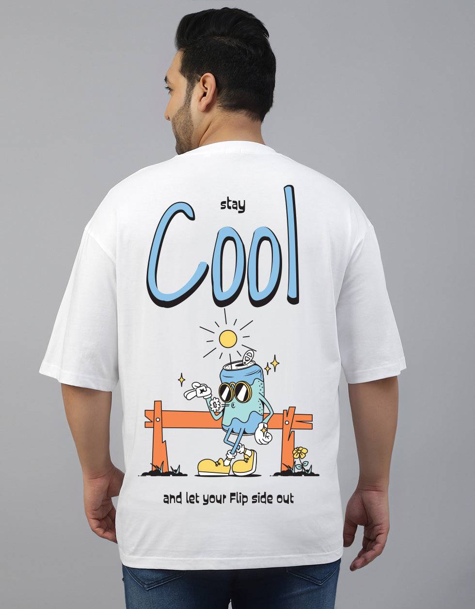 Stay Cool Graphic Printed Plus Size T-shirt