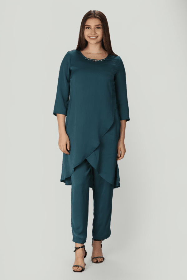 Solid Teal Blue Palazzo