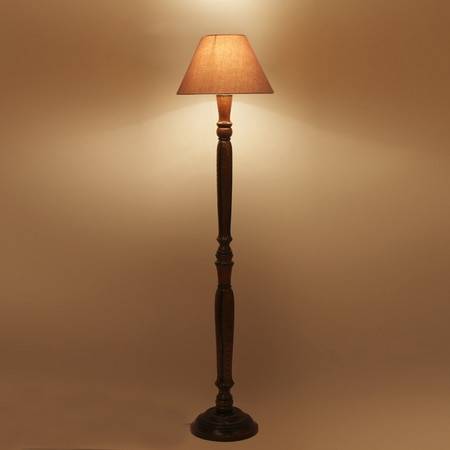 Devansh Wooden Floor Lamp