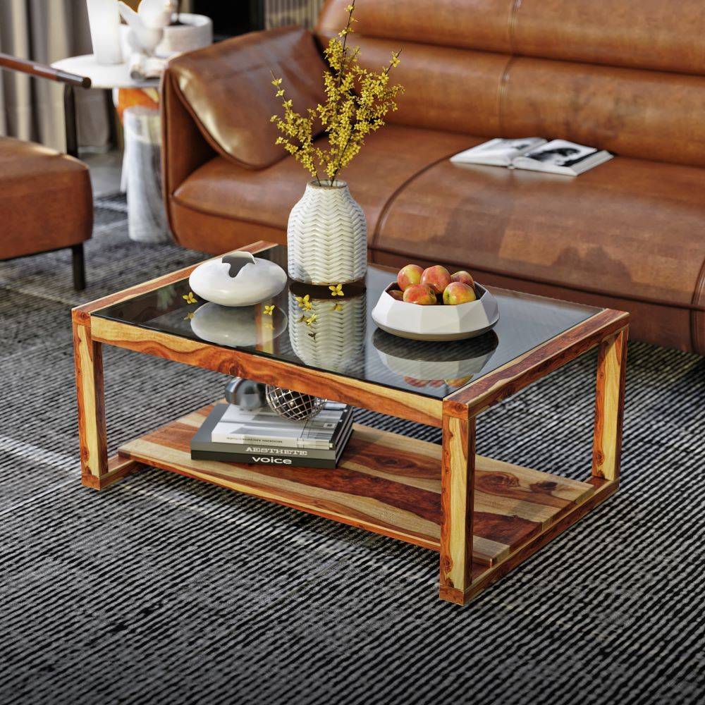 Timor Sheesham Coffee Table - Natural Finish