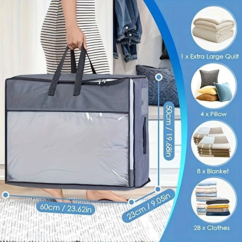 Flat Blanket & Pillow Storage Bag – Durable Cloth Organizer for Bedding (Pack of 3) Buy @ ₹699