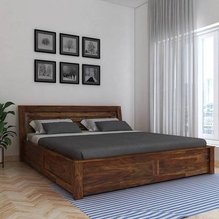 Christian Platform Queen Storage Bed