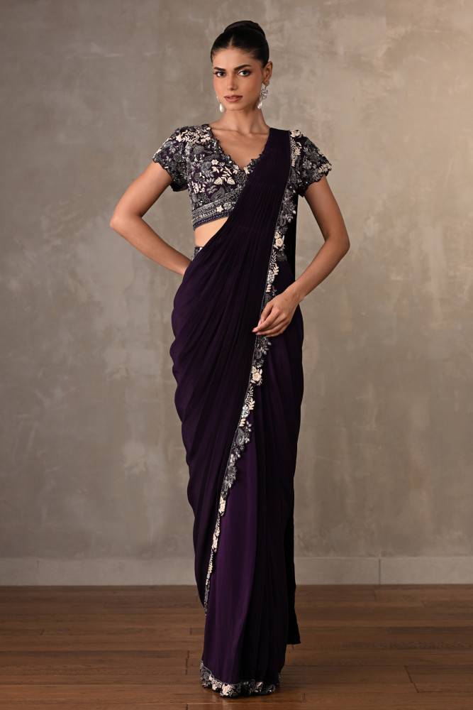 Blossom Rouge Drape Saree Buy at ₹34495