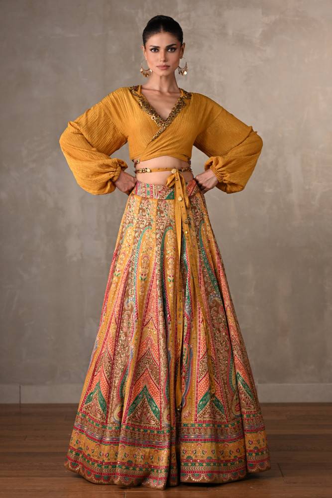 Mustard Mirage Multicolour Lehenga Set Buy at ₹33495