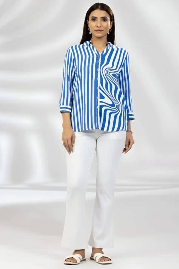 White Solid Tencel Roma Spandex Pant