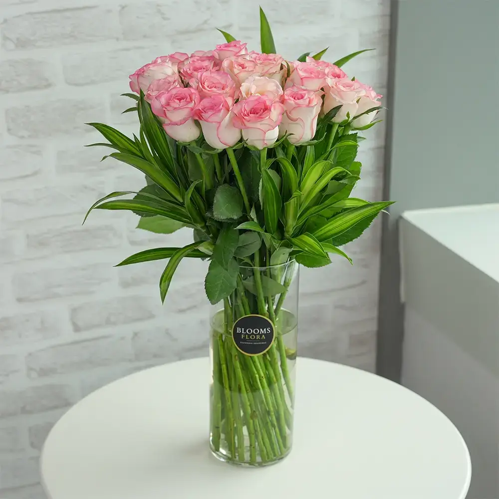 Elegance Pink Rose Vase
