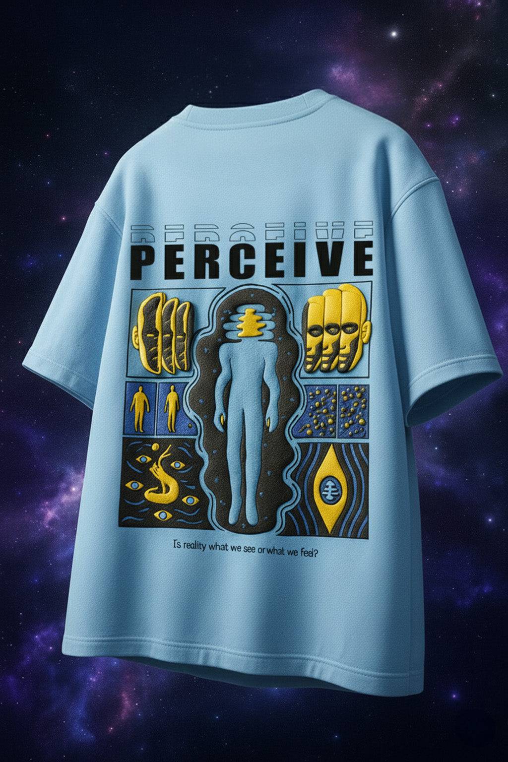 Perceive Dutch Canal Oversized Puff Printed Exclusive T-shirt