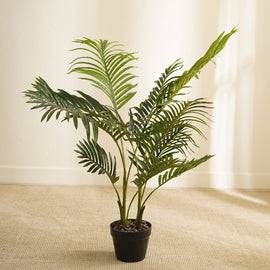Green Artificial Areca Palm Potted Plant