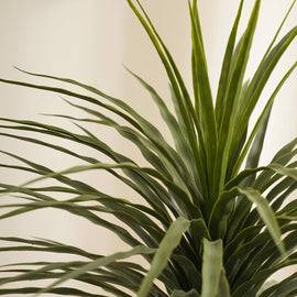 Green Faux Ponytail Palm Potted Plant Large
