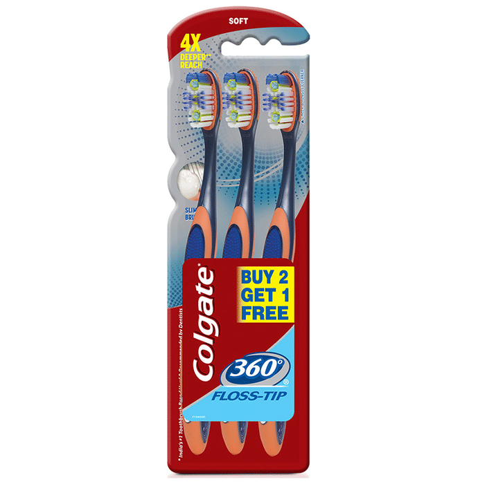 Colgate 360Â° Floss-tip Toothbrush...