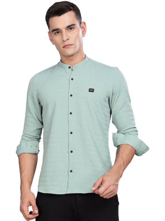 Mint Smart-Fit Spandex Shirt – Flexible & Long-Lasting
