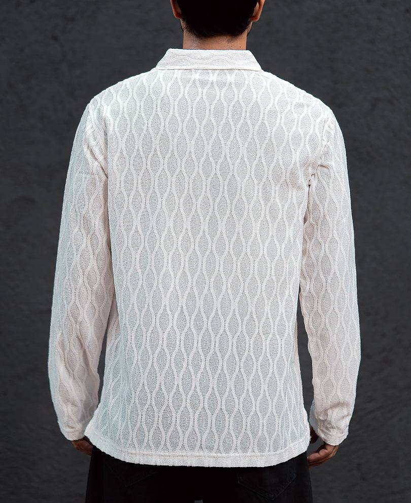 White Structured Polo Shirt Buy @ ₹599