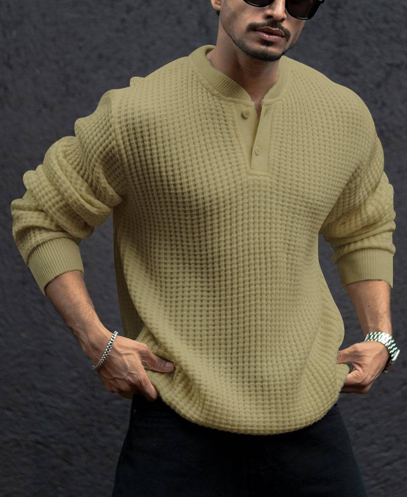 Olive Structured Full Sleeves T-Shirt Buy @ ₹699