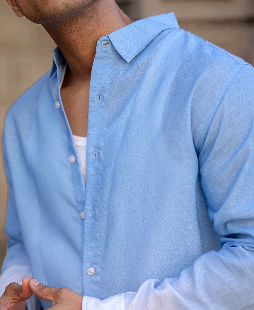 Blue Ombre Shirt Buy @ ₹1299