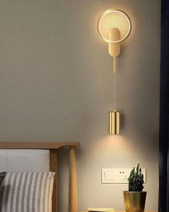 Round LED Creative Wall Sconce - Gold