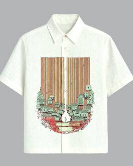 Pista Printed Half Sleeve Shirt for Men Fresh Casual Summer Wear