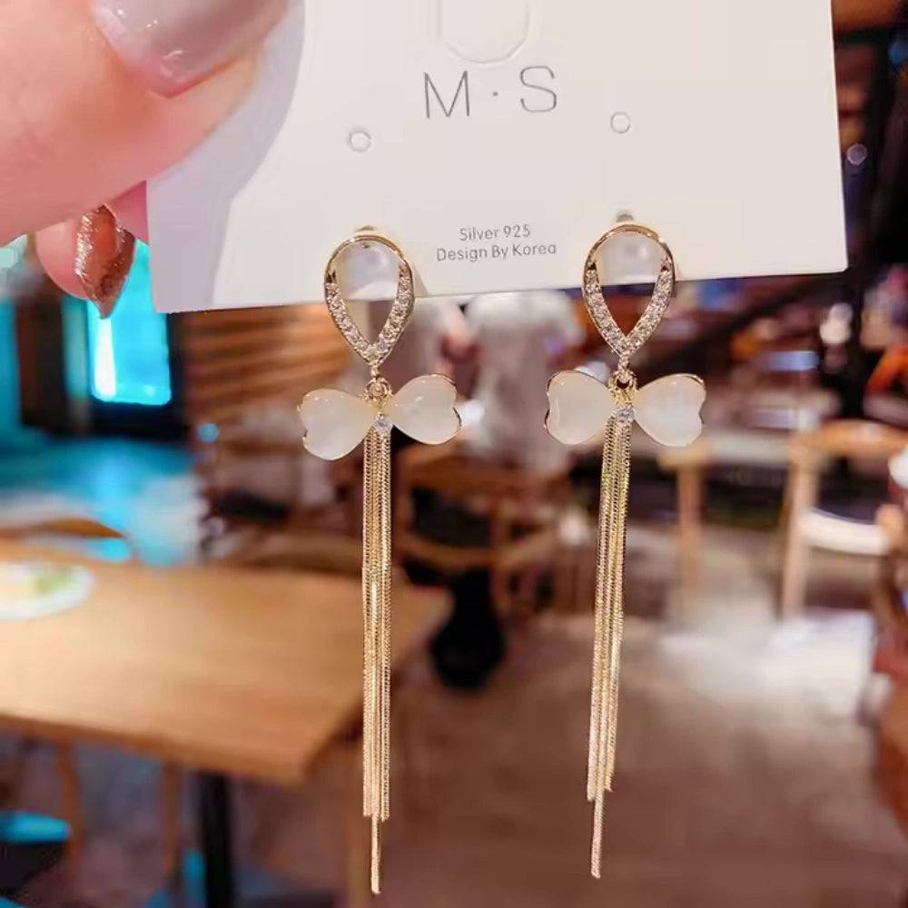 Dainty Drape Bow Earrings