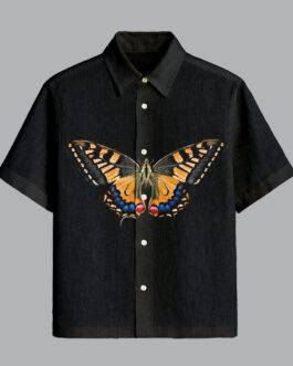 Black Exclusive Printed Half Sleeve Shirt for Men Premium Summer Style