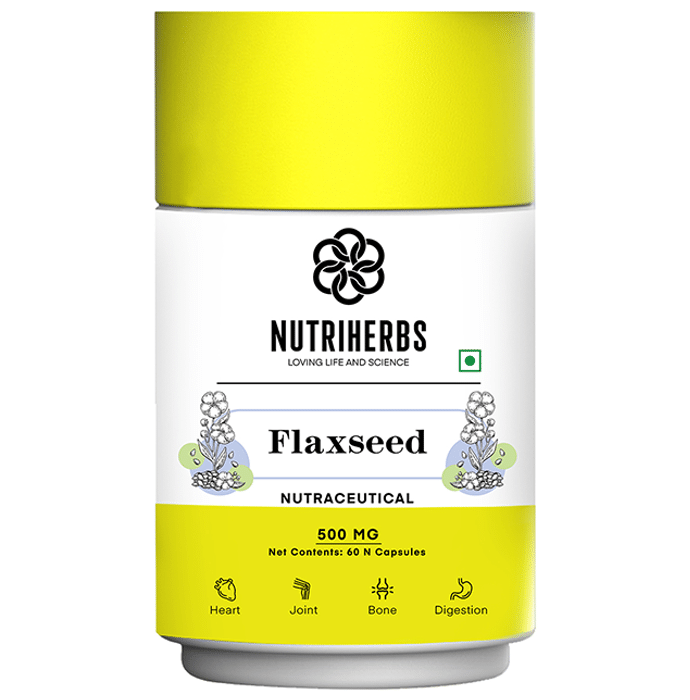Nutriherbs Flaxseed 500mg Capsule