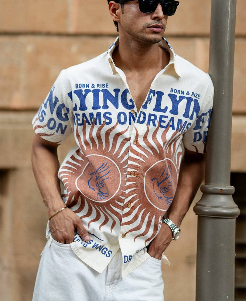 Multicolour Washed Printed Shirt Buy @ ₹799