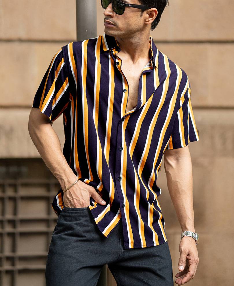 Multicolour Lightweight Striped Shirt Buy @ ₹999