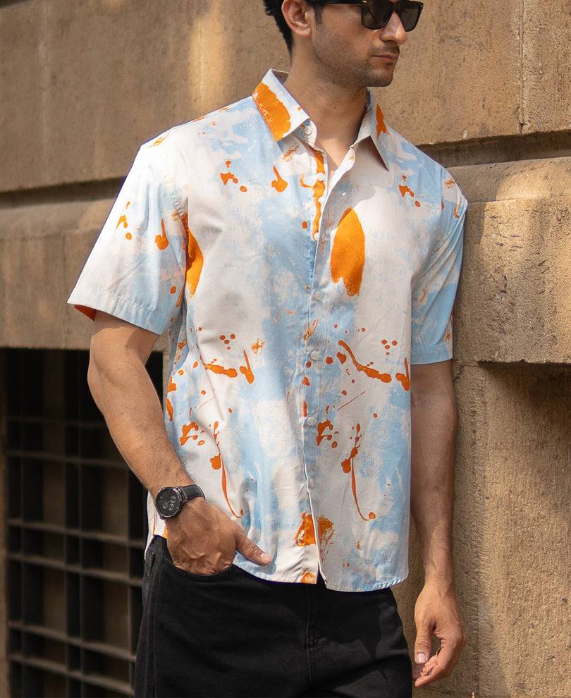 Multicolour Abstract Print Shirt Buy @ ₹499