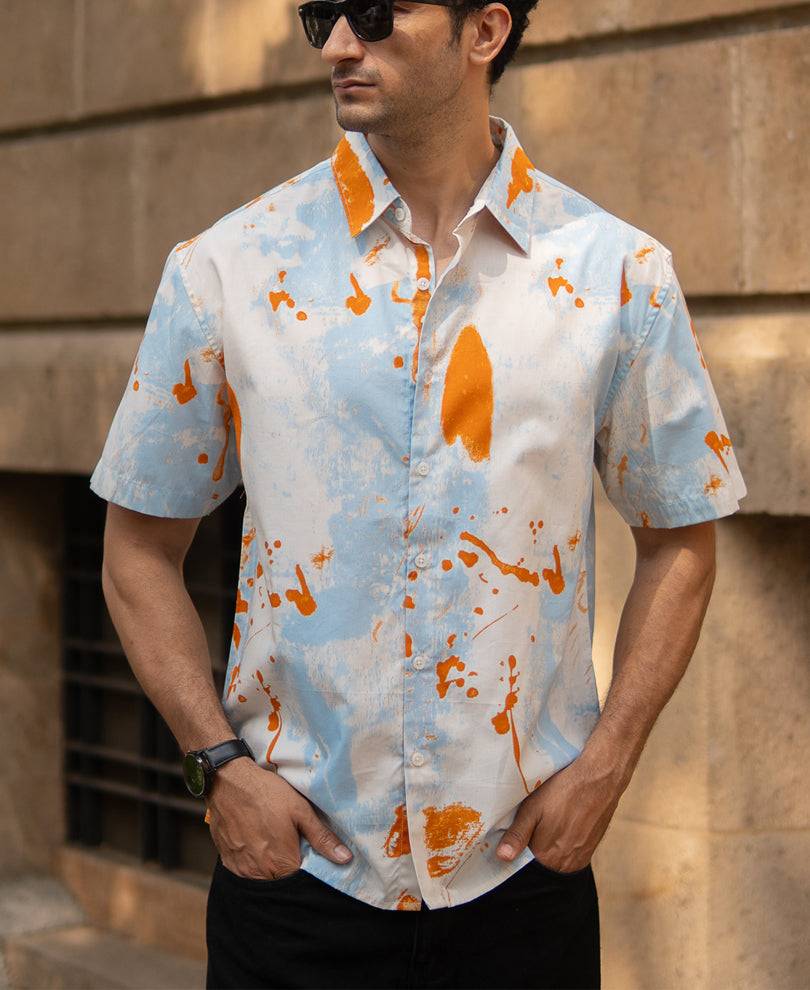 Multicolour Abstract Print Shirt Buy @ ₹499