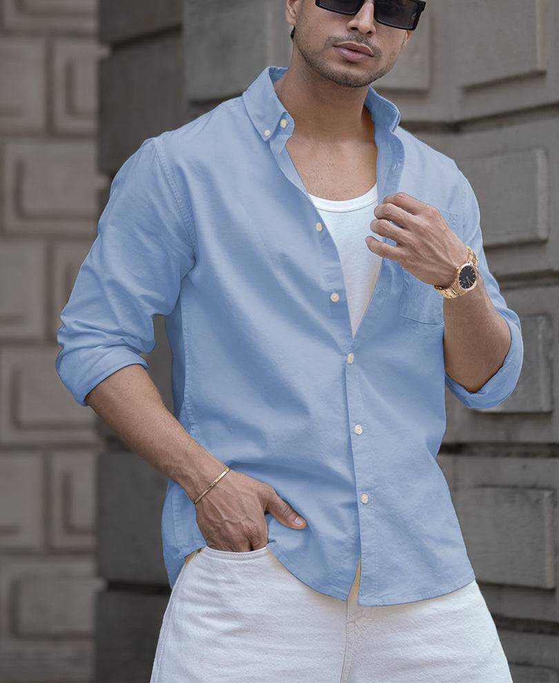 Light Blue Oxford Shirt Buy @ ₹1299