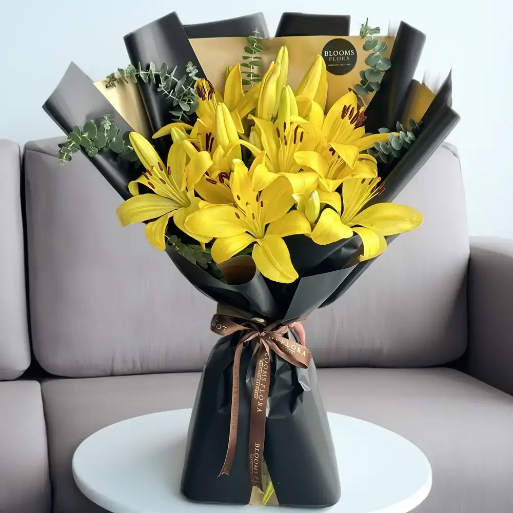 Yellow Lilies Bouquet