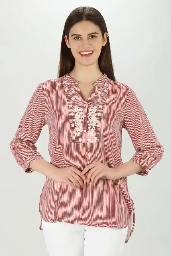 Peachy striped Shirt