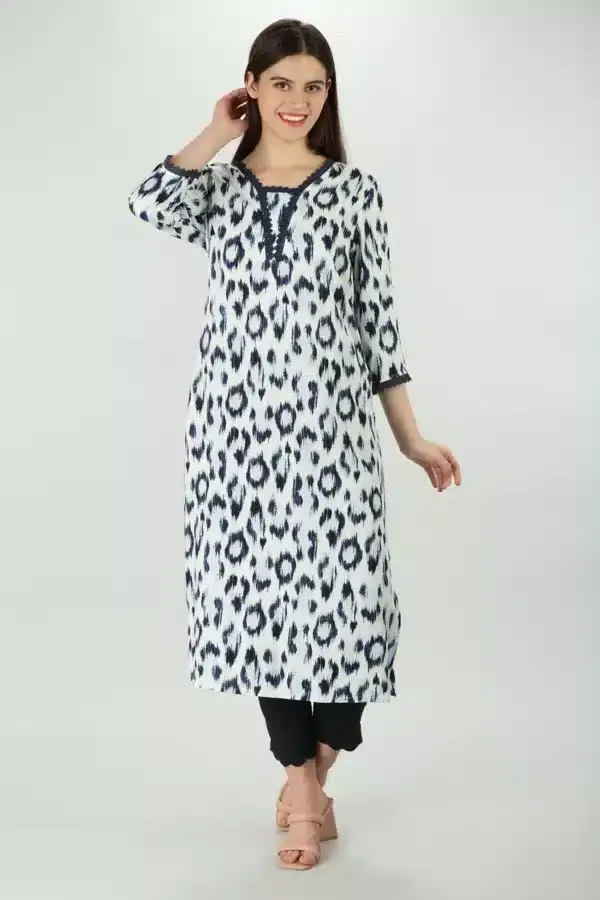 Indigo printed Kurti