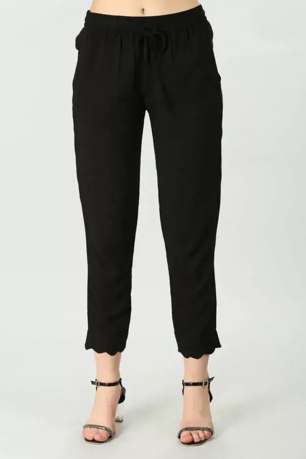 Black rayon Palazzo