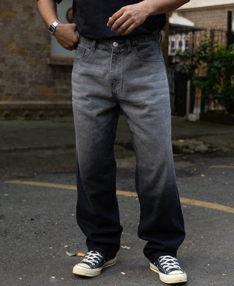 Grey Ombre Baggy Jeans Buy @ ₹1399