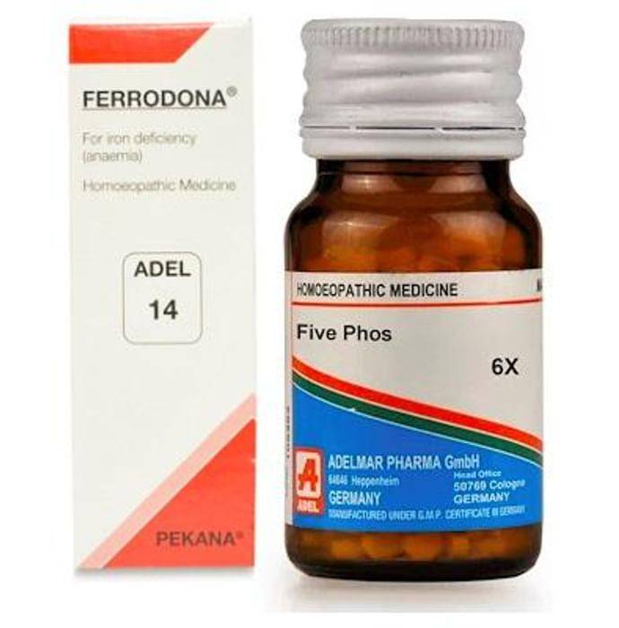 ADEL Anaemia Care Combo (ADEL 14 + Five Phos Biochemic Tablet 6X)