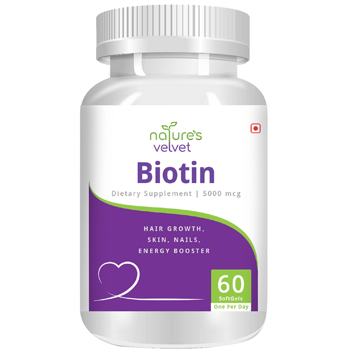 Natureâ€™s Velvet Biotin 5000mcg...