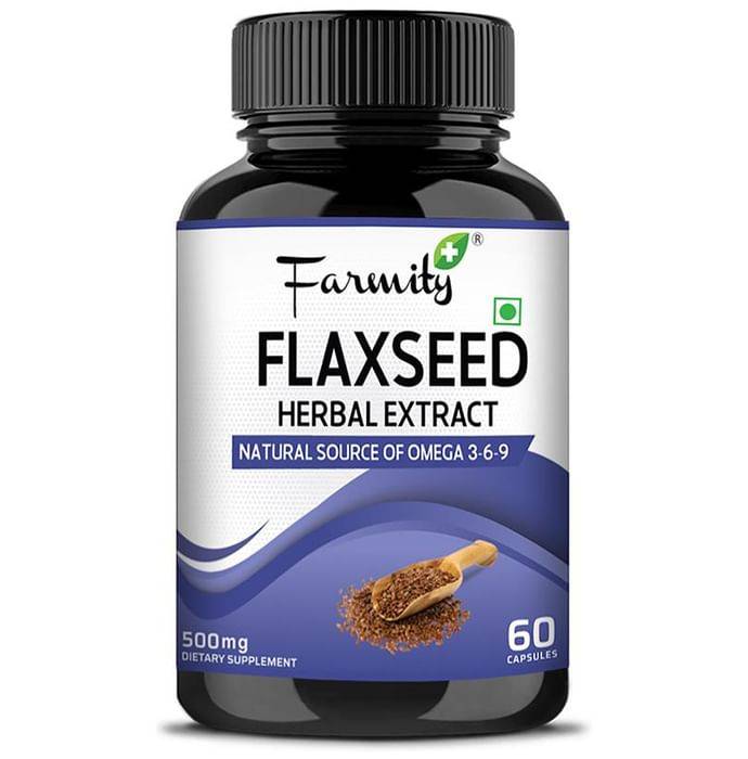 Farmity Flaxseed Extract 500mg...