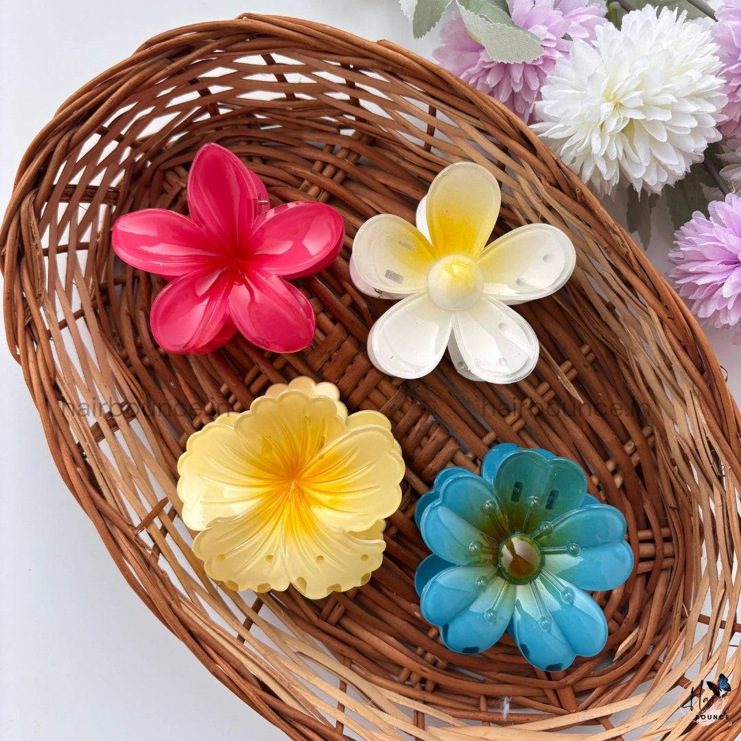 Jelly Bloom Flower Hair Claw
