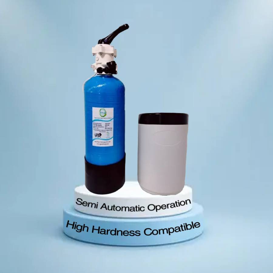 500 LPH Semi-Automatic Domestic Water Softener Inlet Hardness 1500 PPM