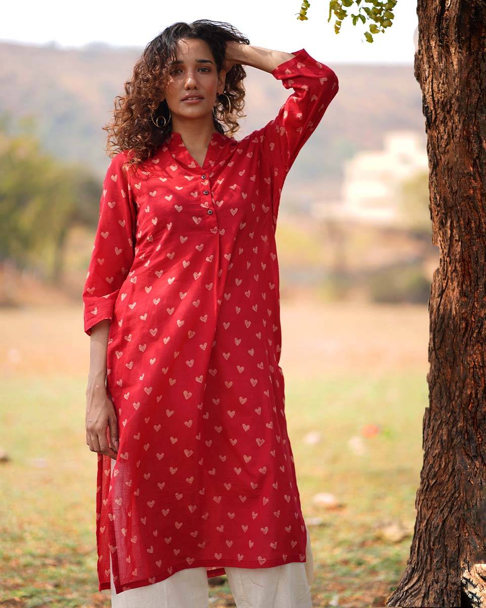 Dil Yeh Ziddi Hai Handblock Printed Cotton Kurti
